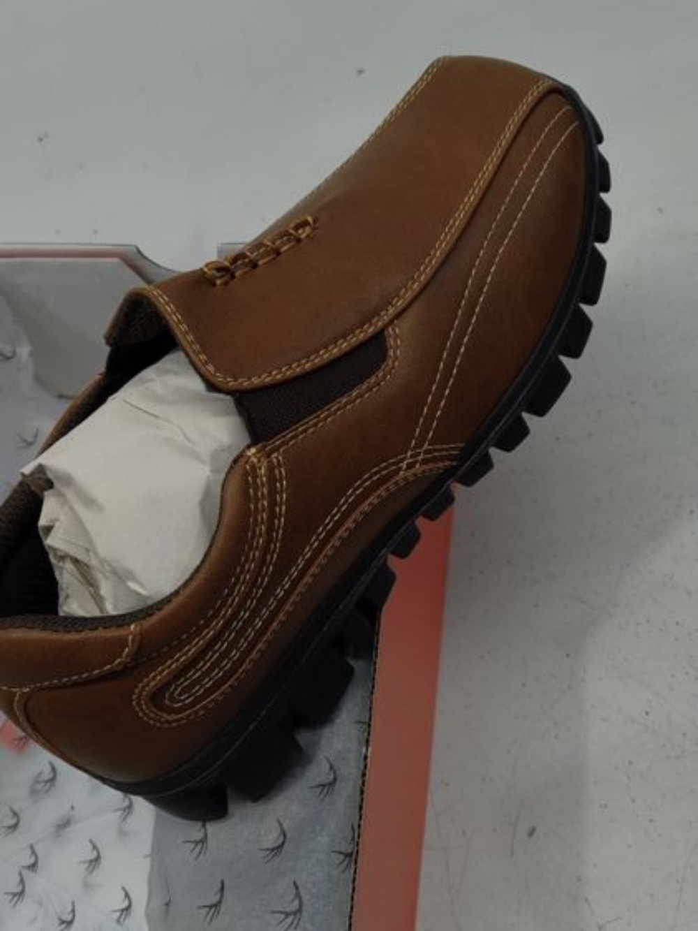 Deer Stags Boys Brown Slip-On Dress Shoe